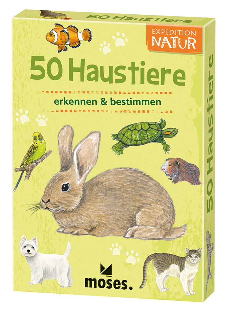 50 Pets Expedition Nature Moses Learning Game Quizzes Card Game FSC 9792