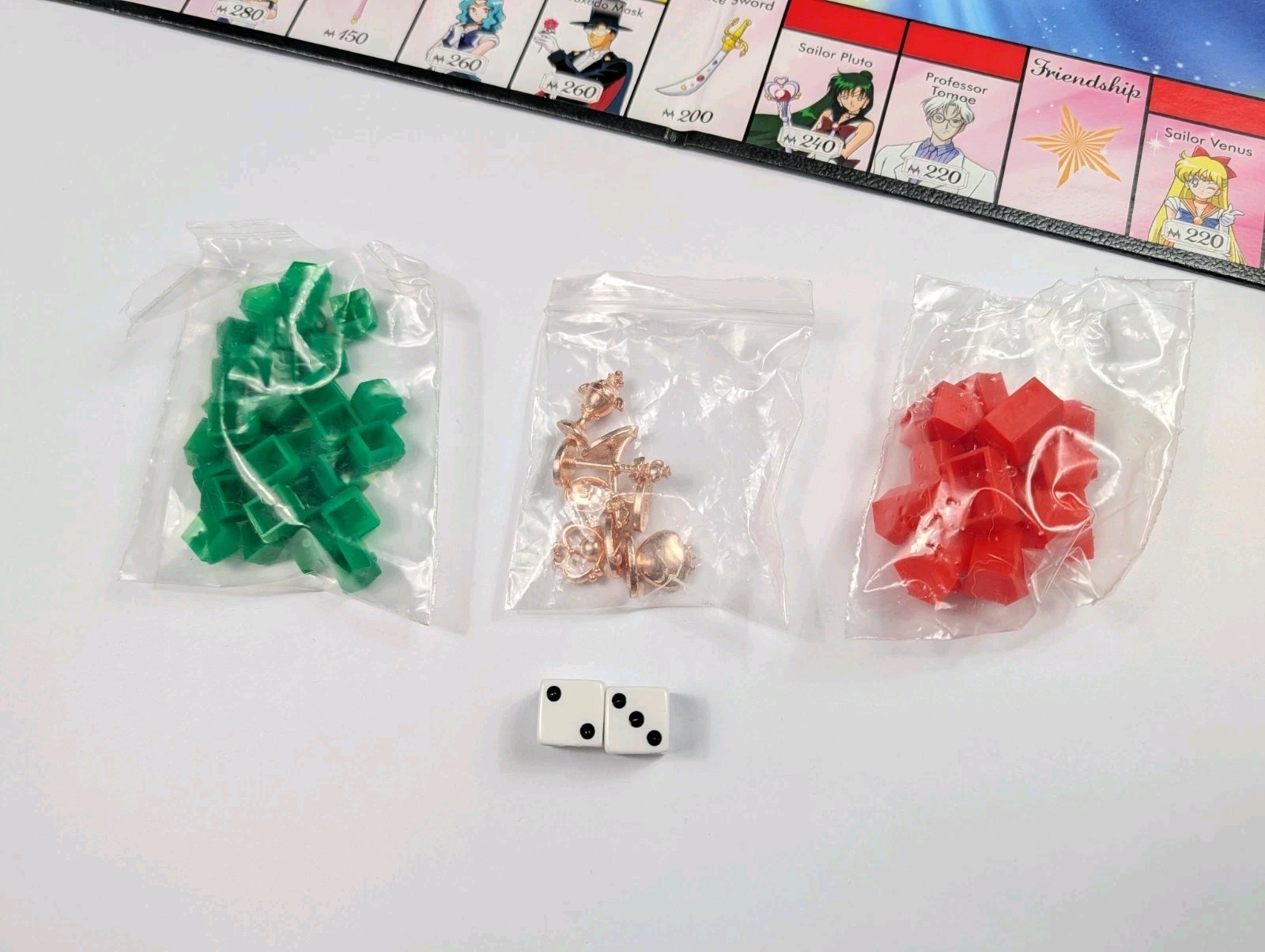 Monopoly Sailor Moon Edition Board Game 100% COMPLETE 2018 Hasbro Anime