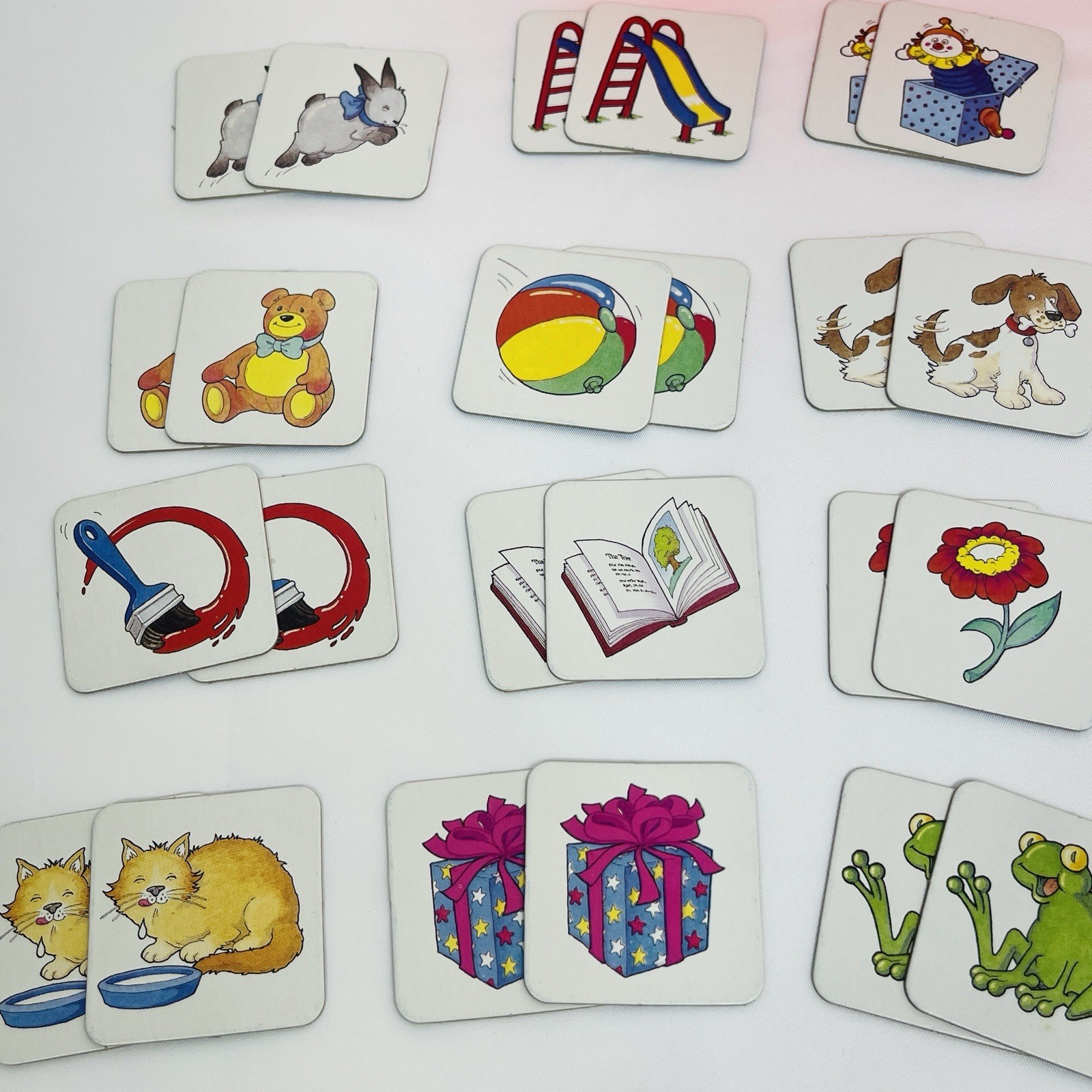 Milton Bradley Original Memory Game Kids Complete 35 Matching Pairs Vintage 1990