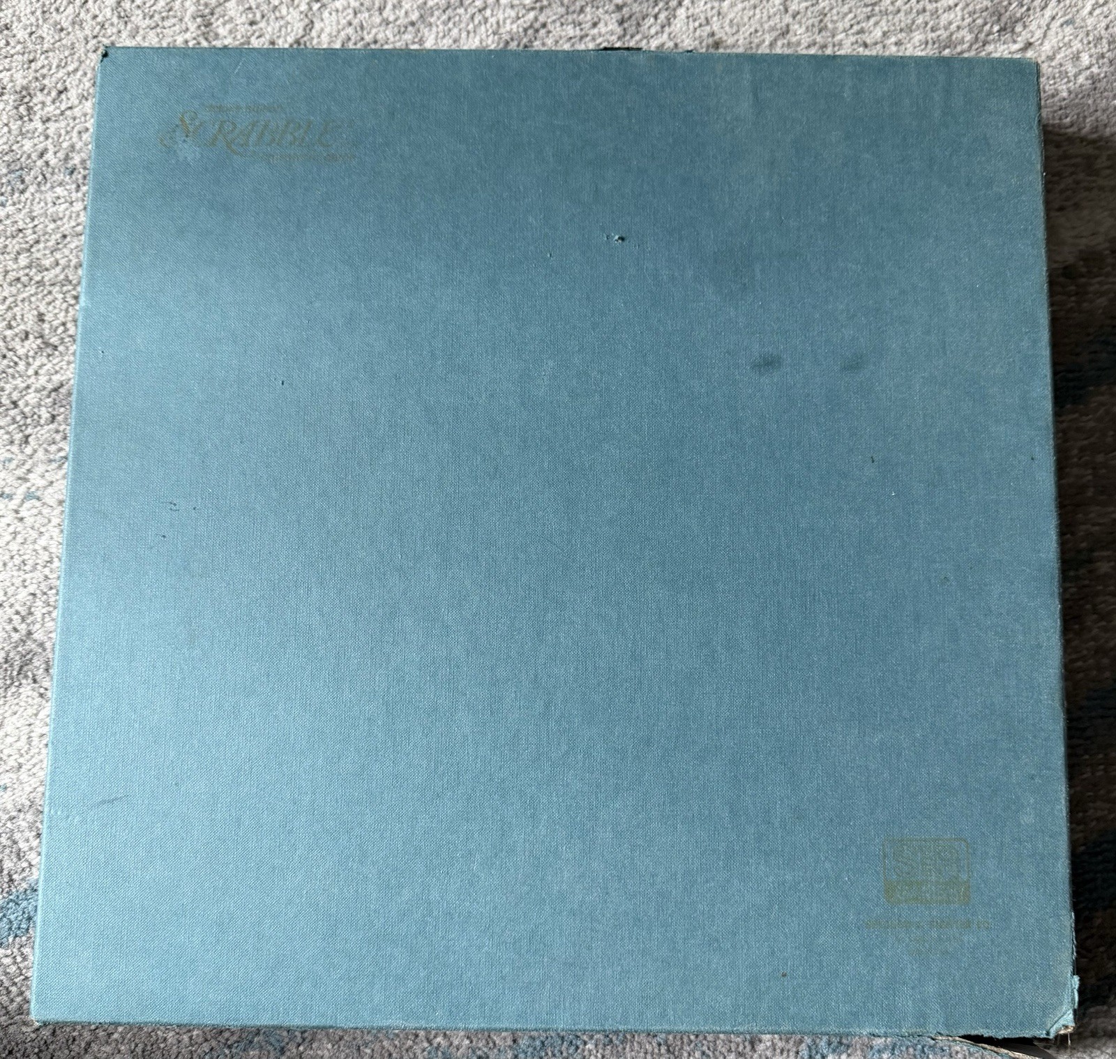 VINTAGE 1977 SCRABBLE DELUXE EDITION CROSSWORD GAME TURNTABLE SELCHOW &RICHTER