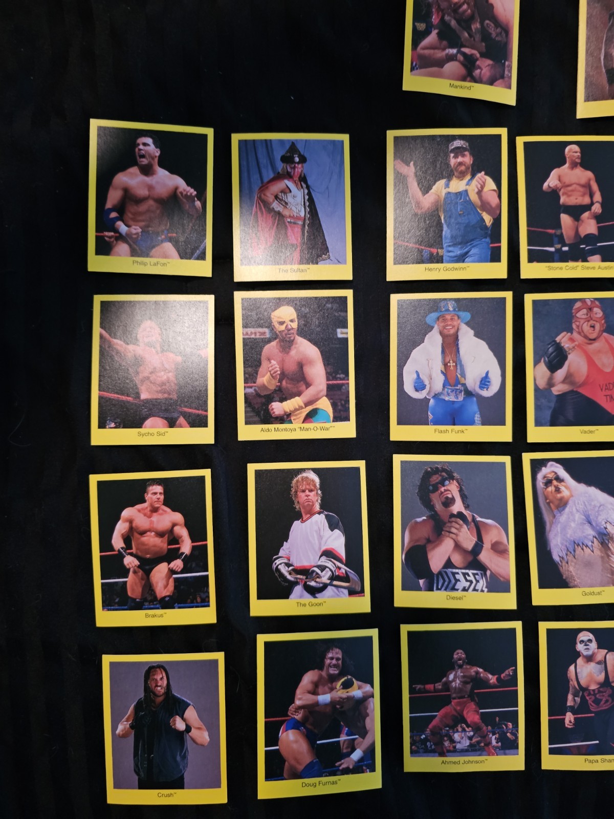 WWF Cardinal Trivia Card Game Complete. 1st ed. The Rock Stone Cold Rookie mint!
