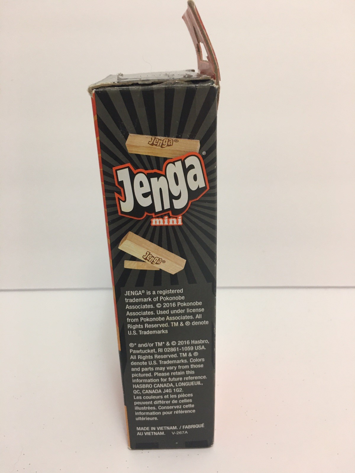 Jenga 6″ Mini Game Hardwood Blocks Pocket-Sized Family Party Hasbro – Wood Toy
