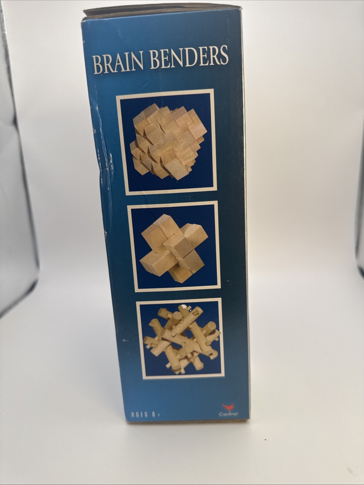 Cardinal Brain Benders Classic Games 3 Wood Puzzles Logic Brain Teaser Age 8+