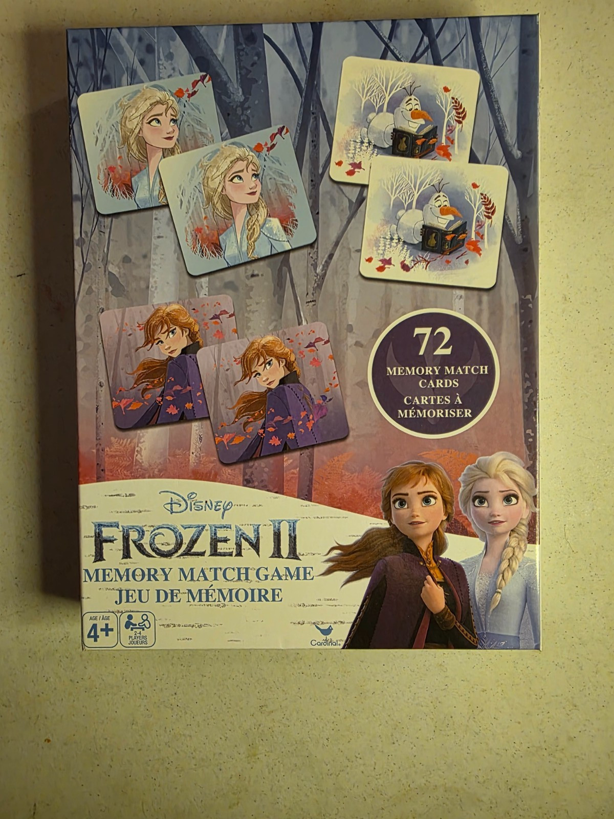 DISNEY FROZEN II Memory Match Game 72 Cards Kids ELSA ANNA OLAF Educational NEW