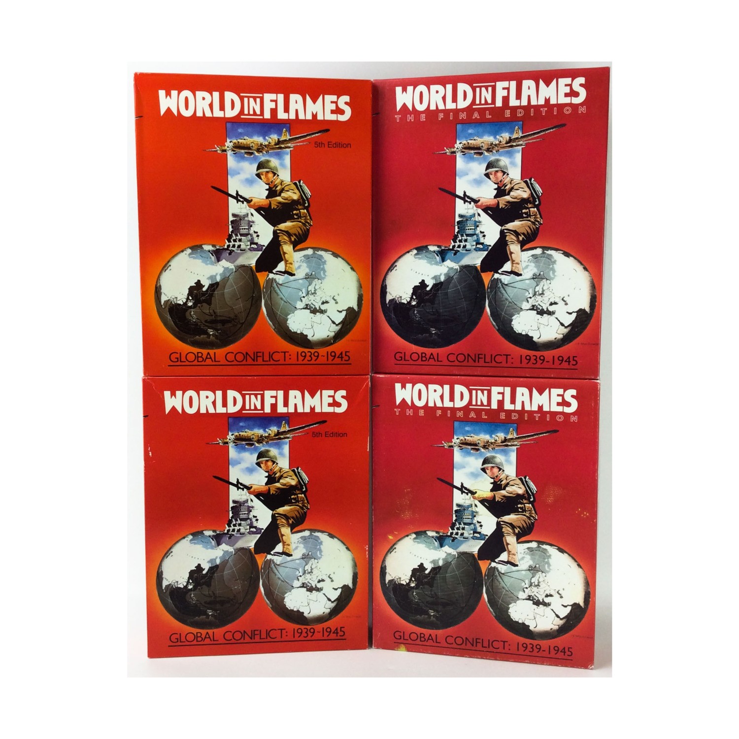 ADG War Game World in Flames Collection #10 – 4 Base Games + 7 Expansio VG/EX