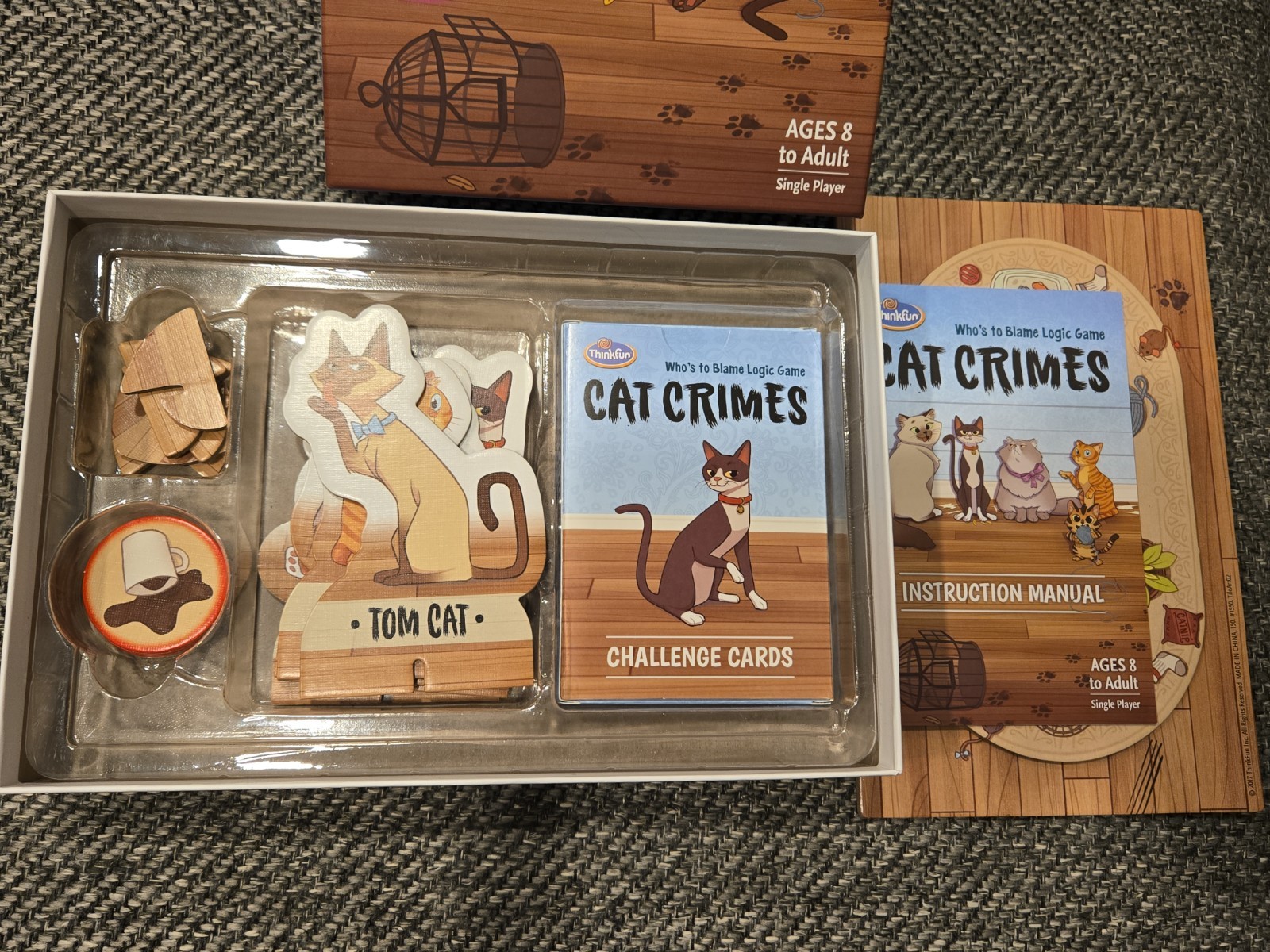 Cat Crimes Who’s to Blame Logic Game Thinkfun Problem Solving Challenges 2017
