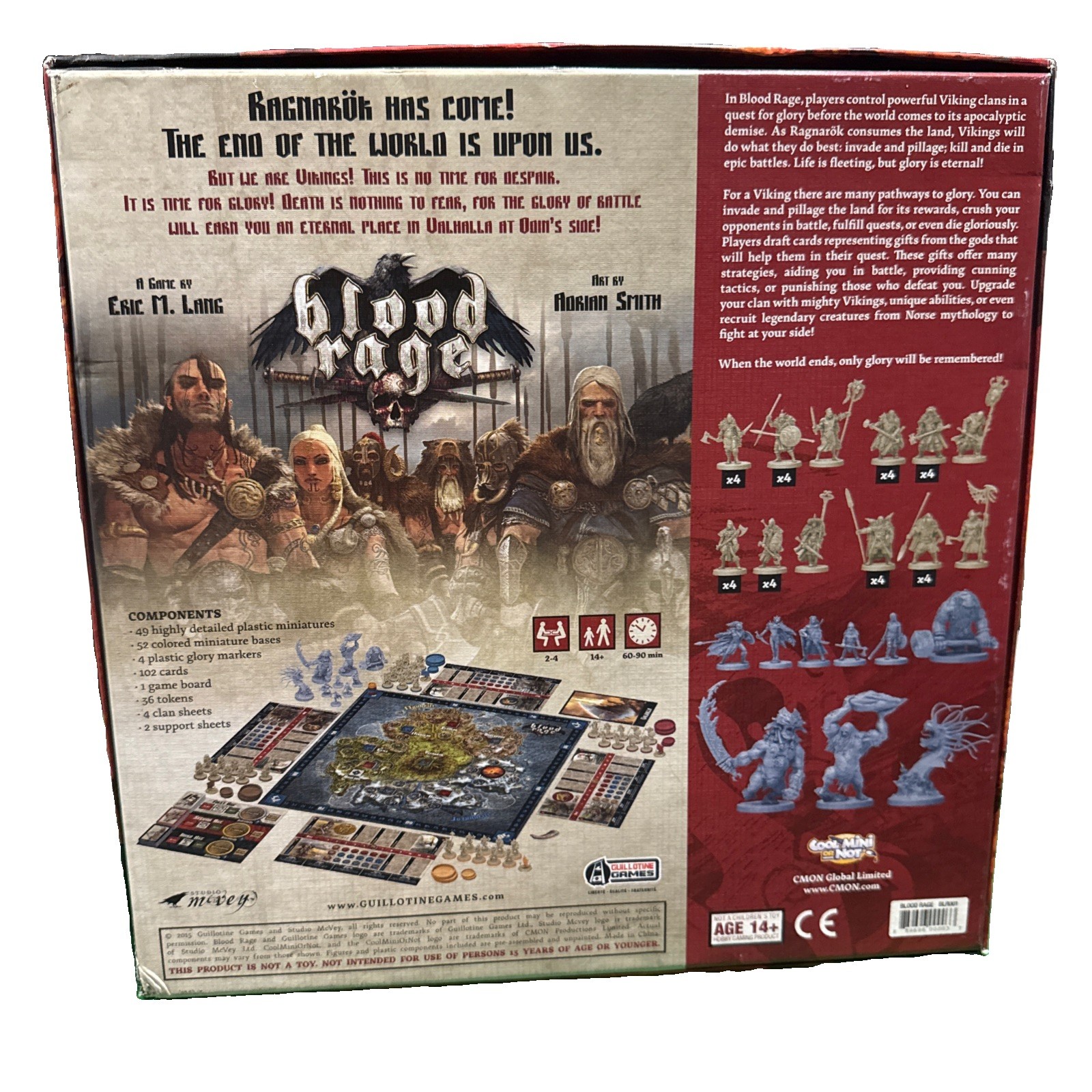 Blood Rage Core Game Box (BLR001CMON) + Art book kickstarter exclusive