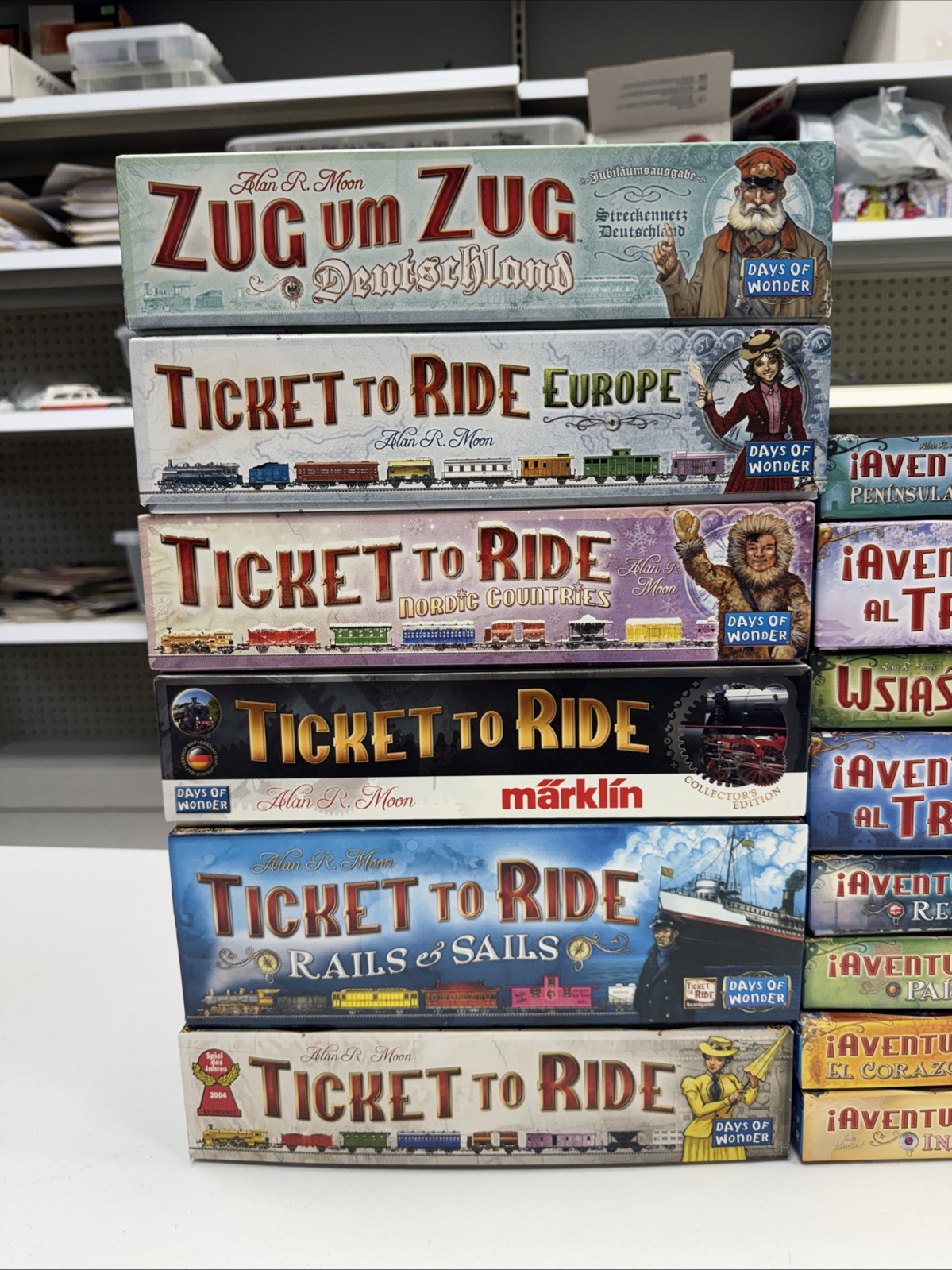 Ticket To Ride- EXPANSION LOT x21 ticket to ride expansions (used & new) ng31101