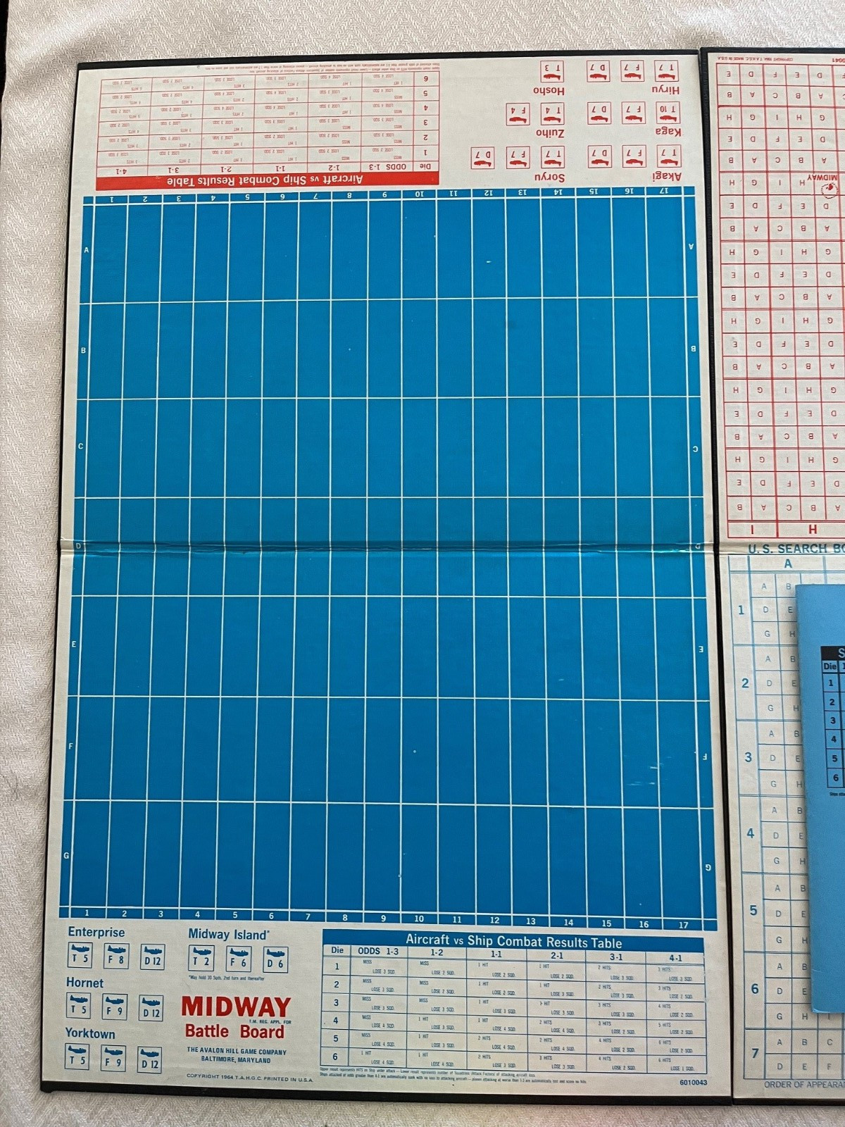 1976 Avalon Hill WAR AT SEA Game – 100% COMPLETE, ALL INTERNALS GREAT CONDITION!