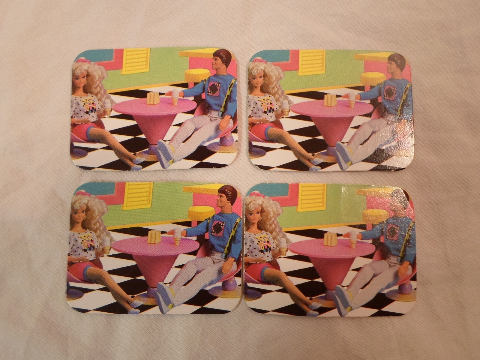 *Replacement Part* Barbie Dream Board Game 1992 *Lot Ice Cream Parlor Date Card*