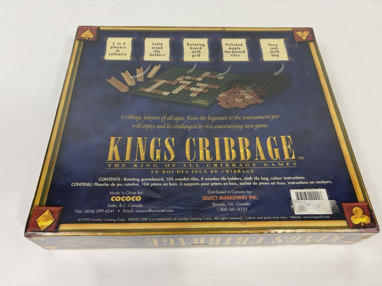 Kings Cribbage Royal Edition King of all Cribbage Games Rotating Game Board