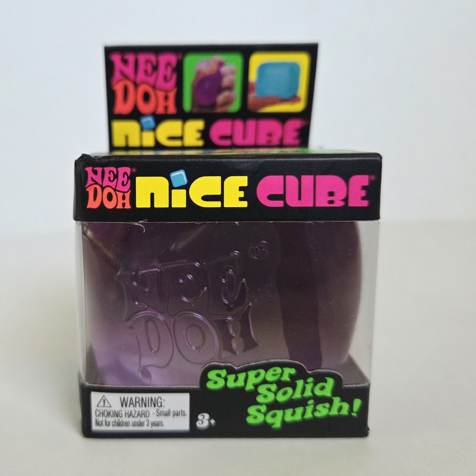PURPLE NeeDoh Nice Cube Nee Doh Nicecube 2.25″ Squishy Stress Toy 100% AUTHENTIC