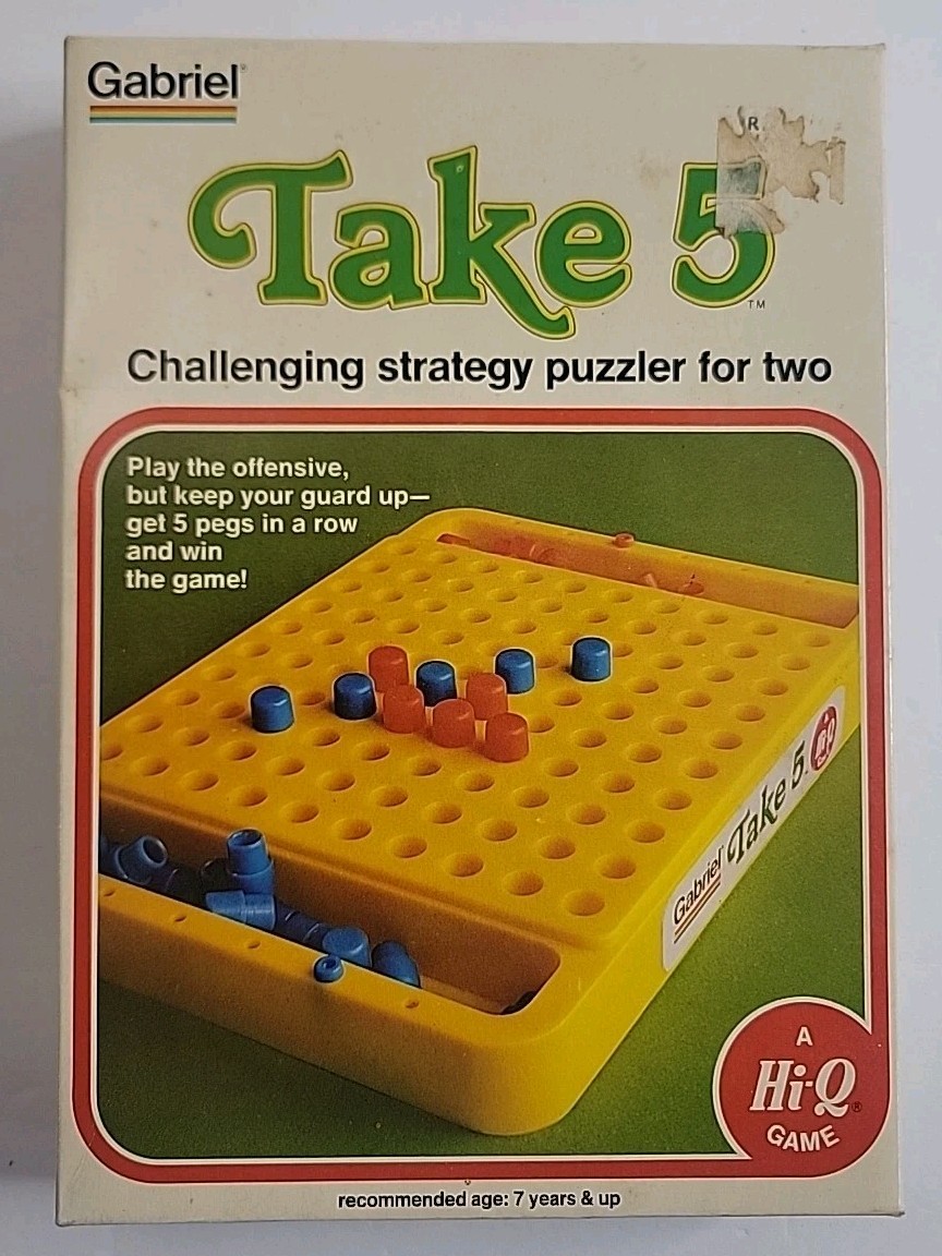 Vintage Take 5 Gabriel Hi-Q Game 1977