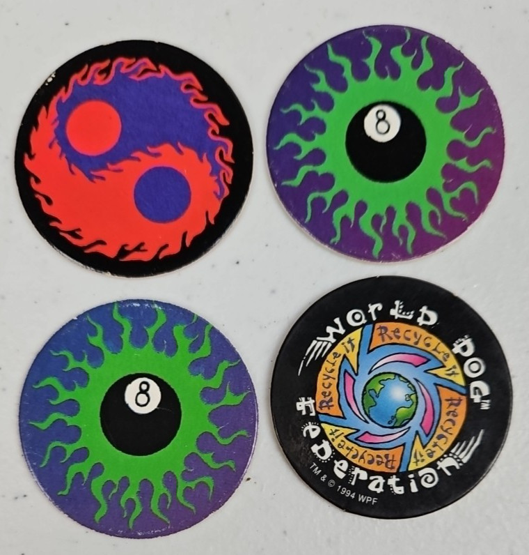 Lot of 16 The World Pog Federation WPF Pogs