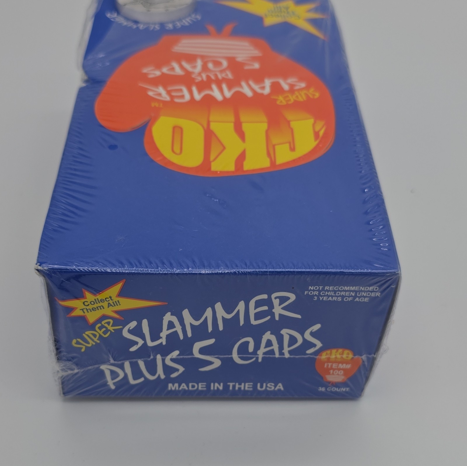 TKO Super Slammer Plus 5 Caps Sealed Complete Game Sports Skill Action Ages 3+