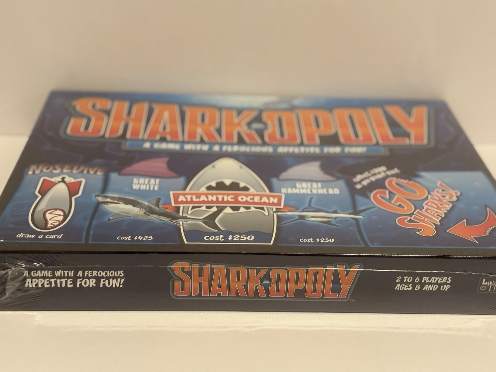 NEW Sharkopoly Board Game Ages 8 Up Shark Mania