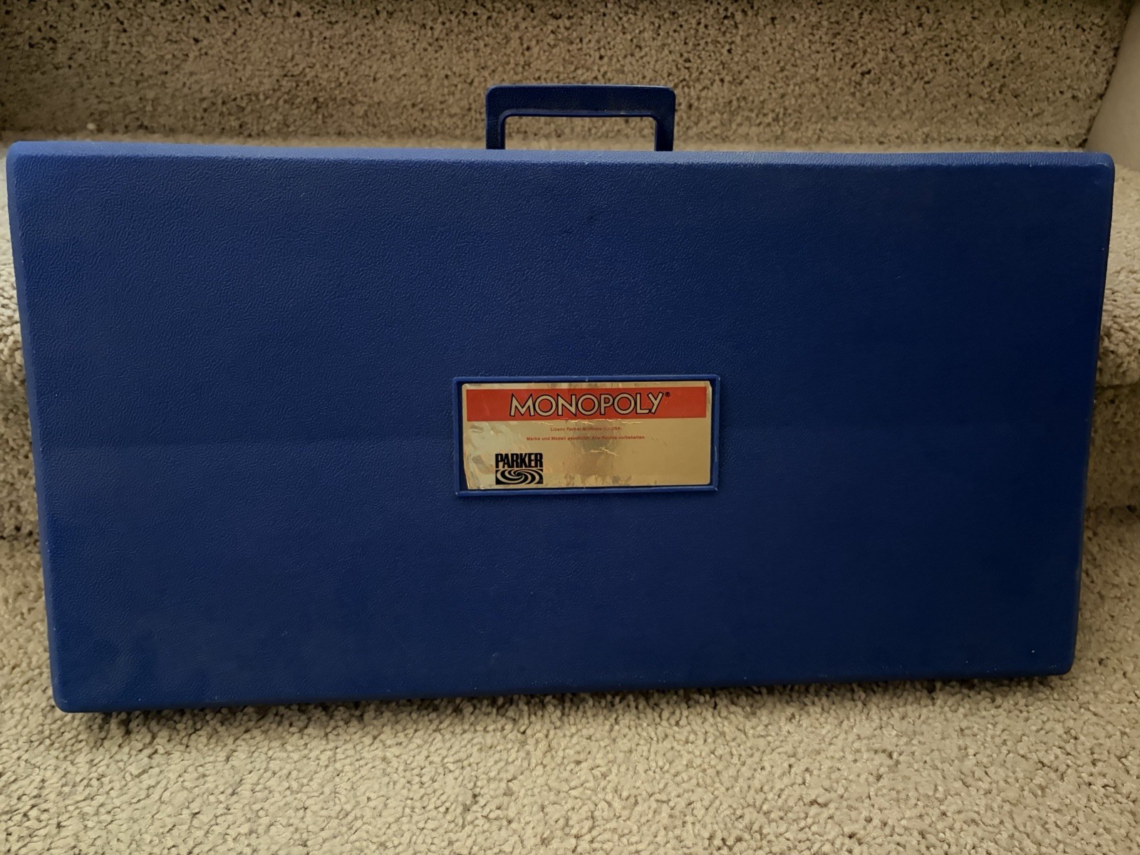 German Monopoly Game Vintage 1973 Carrying Case