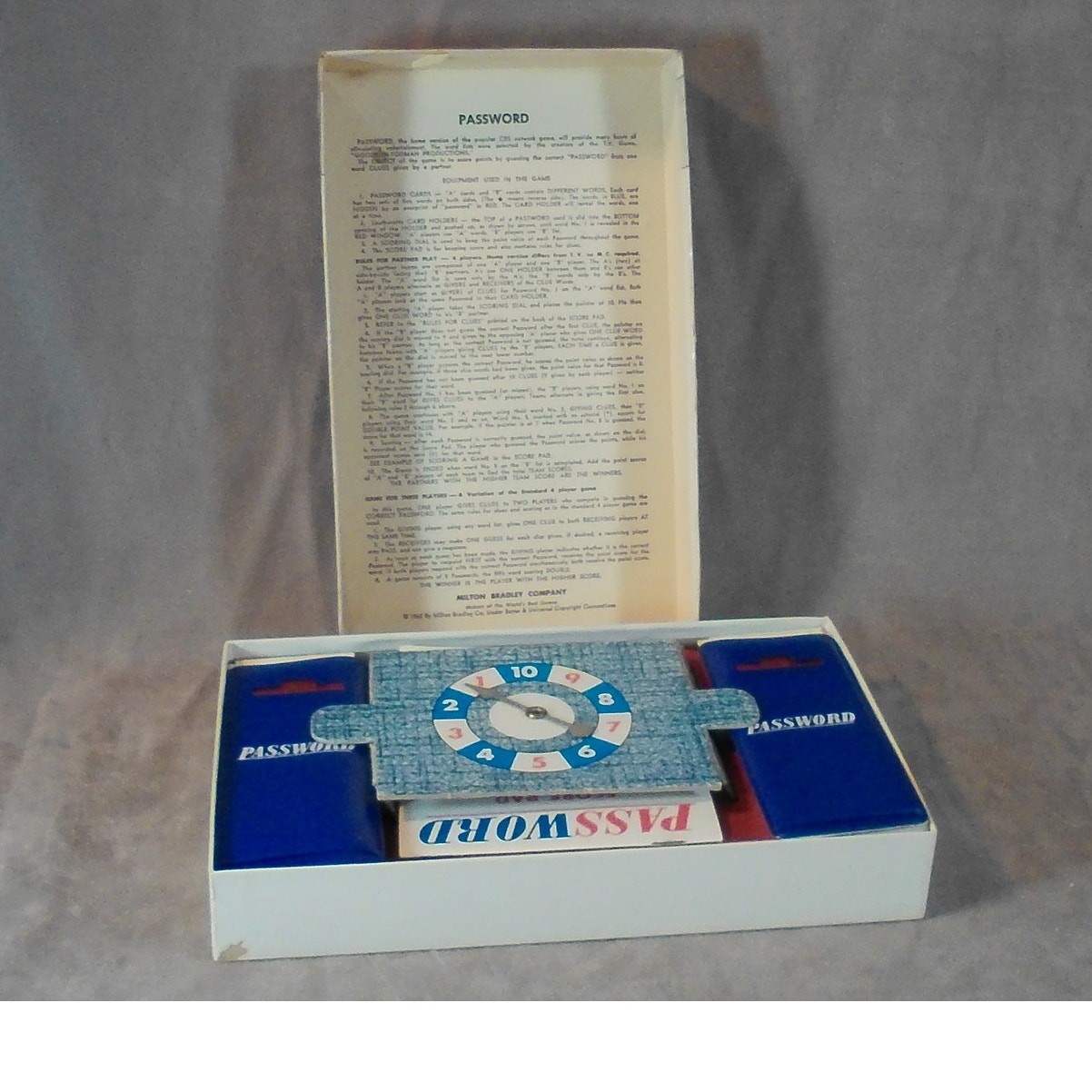 1962 Password Game Volume Two Milton Bradley #4260 w/Extras READ