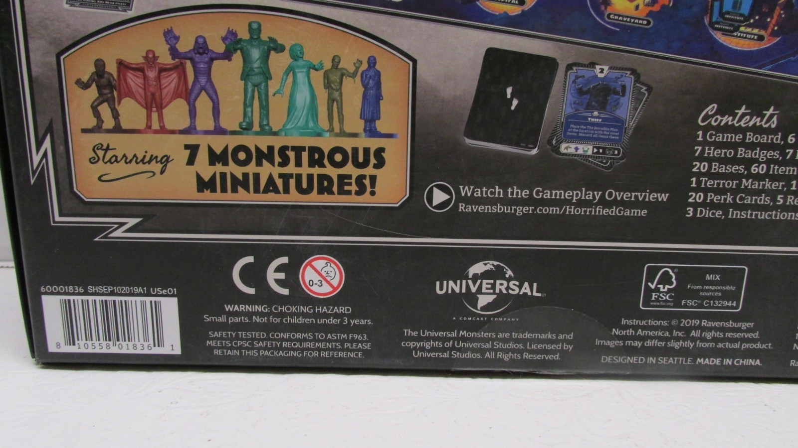 Ravensburger Horrified Universal Monsters Strategy Board Game – Complete