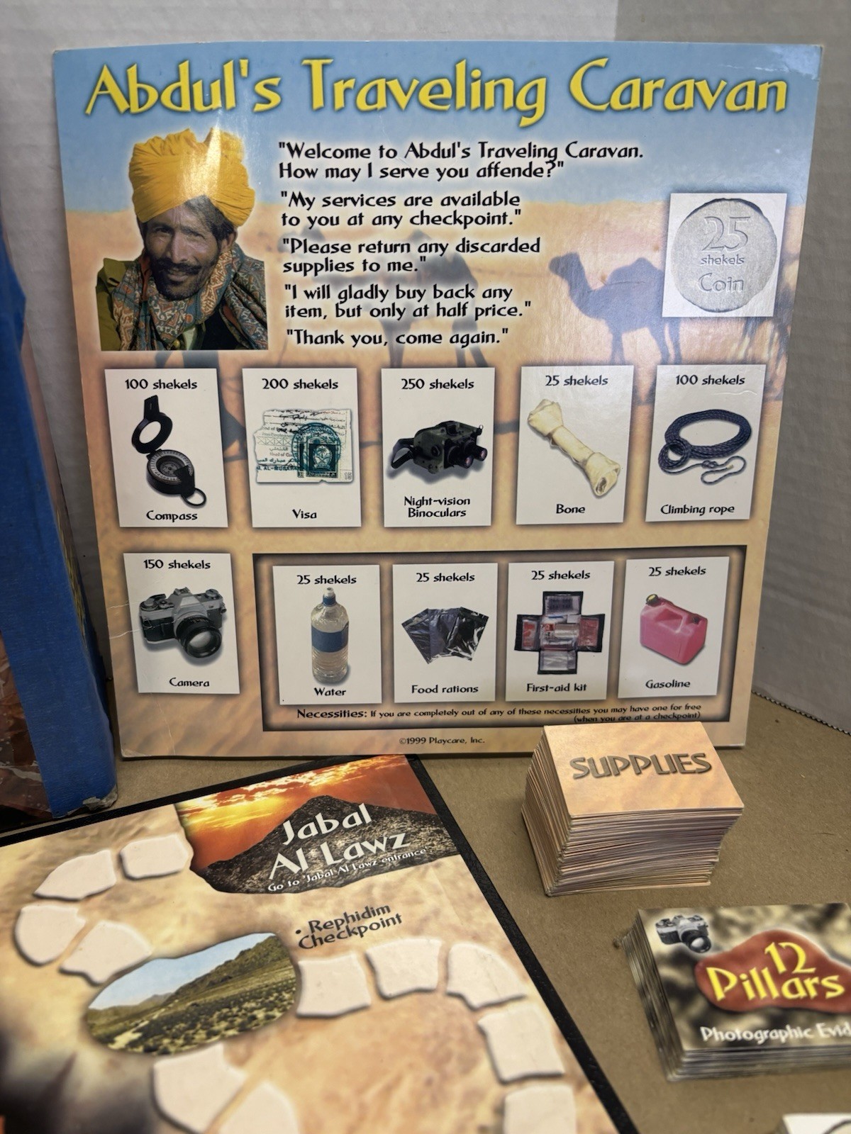 The Lost Mountain of God Biblical Adventure Board Game 1999 Tommy Nelson *READ