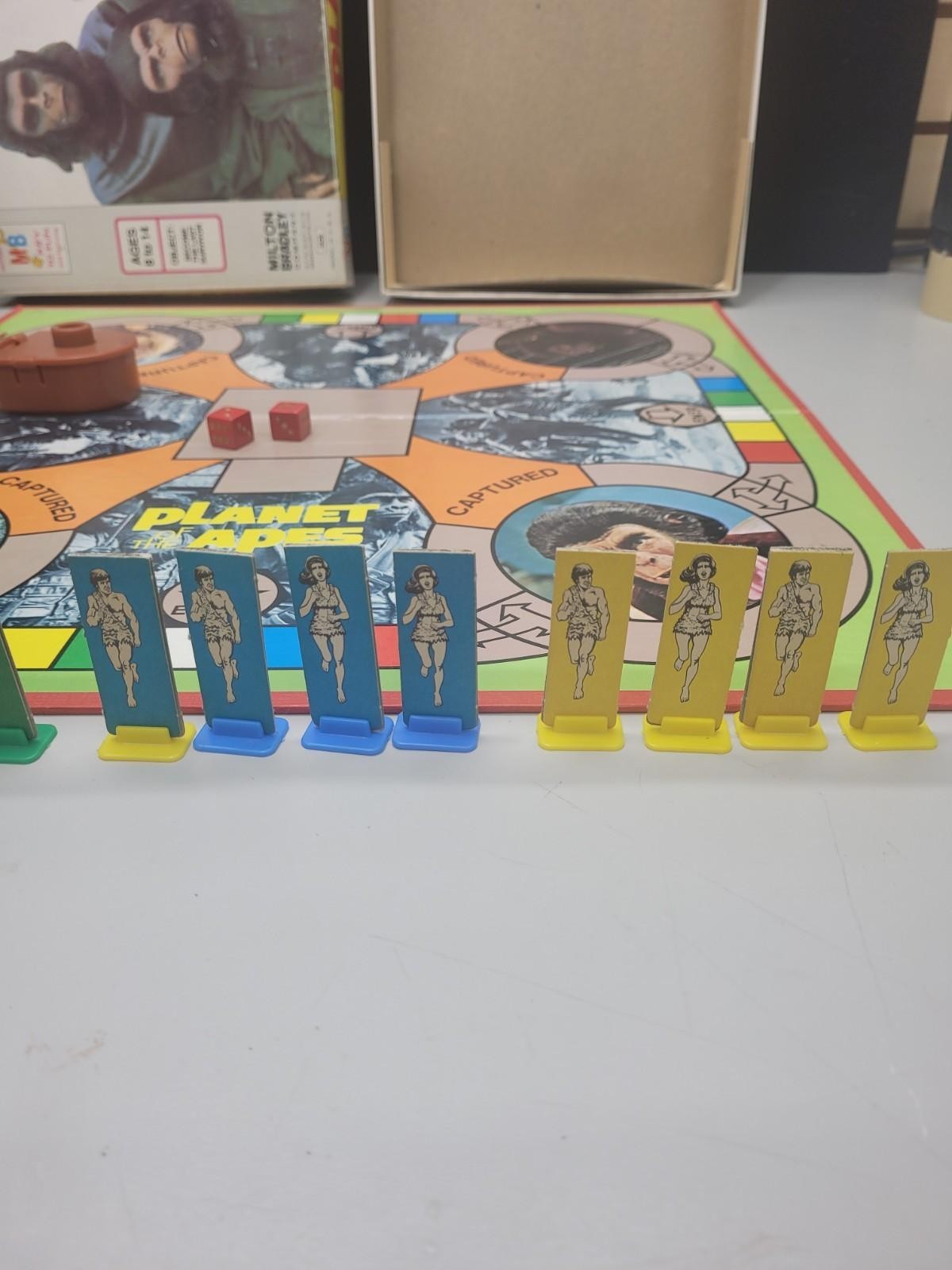 Vtg 1974 Planet of the Apes Board Game #4426 Milton Bradley Used NEAR COMPLETE!