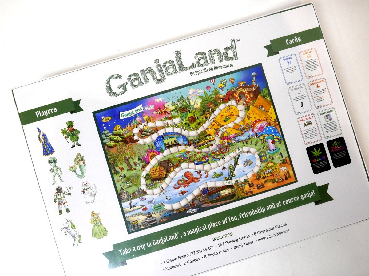 Ganjaland Board Game An Epic Weed Adventure for Adults NEW! Factory Sealed!