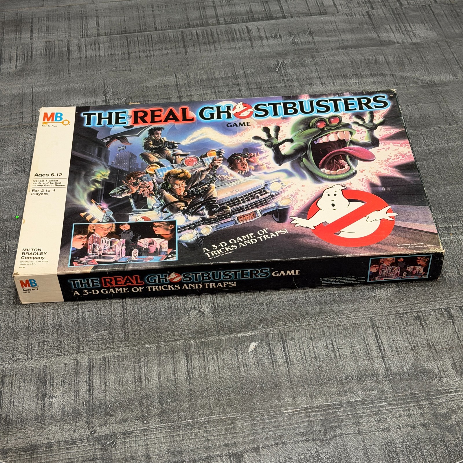 The Real Ghostbusters Game 1986 by Milton Bradley 3D Board Game – Complete