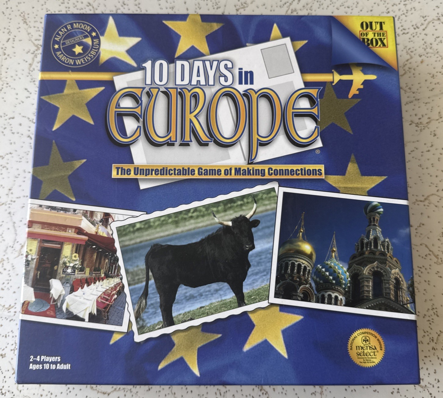 Out of the Box 10 Days in Europe Board Game Mensa Award Winner 2-4 Players 2005