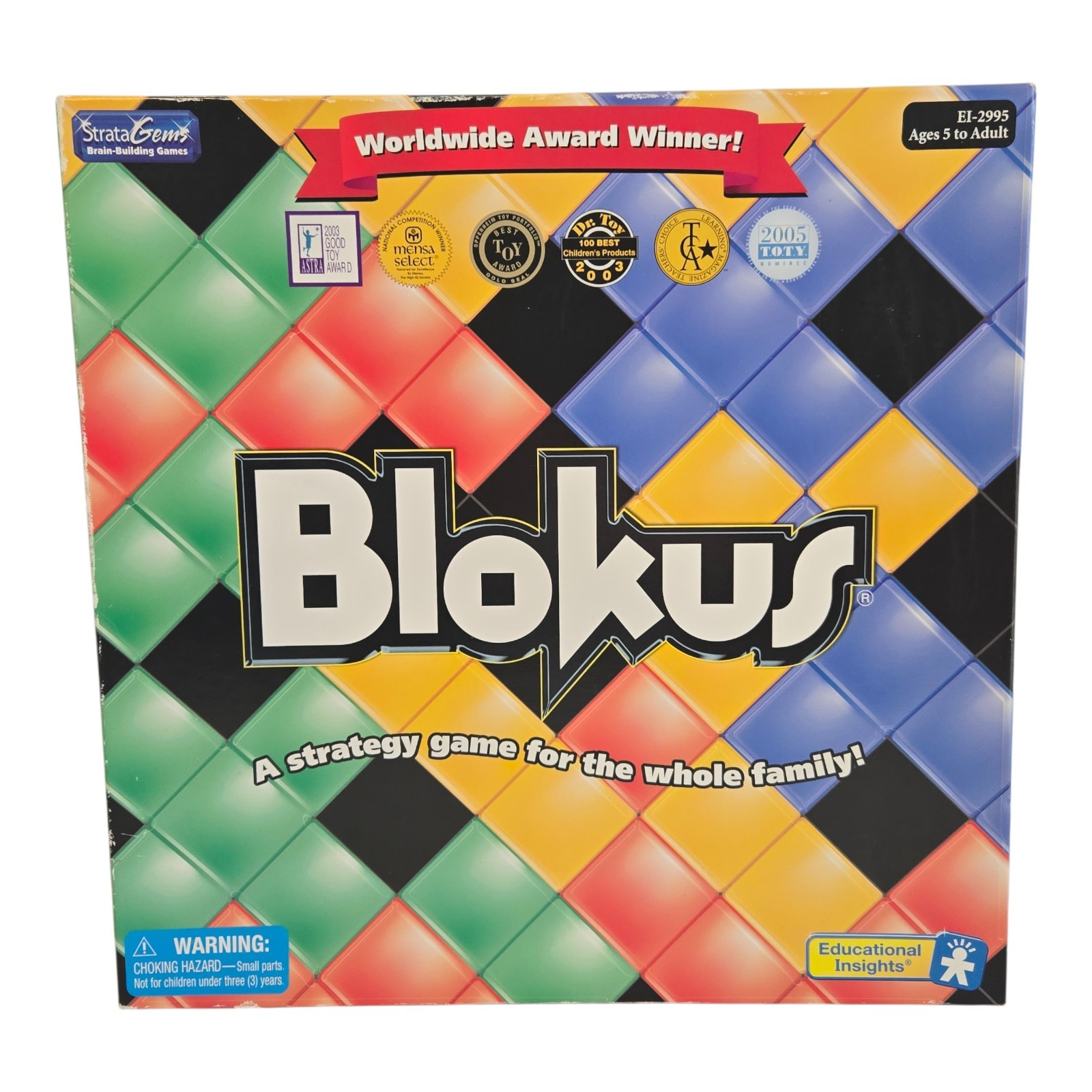 Blokus Strategy Game Educational Insights 2005 Large Version **COMPLETE**