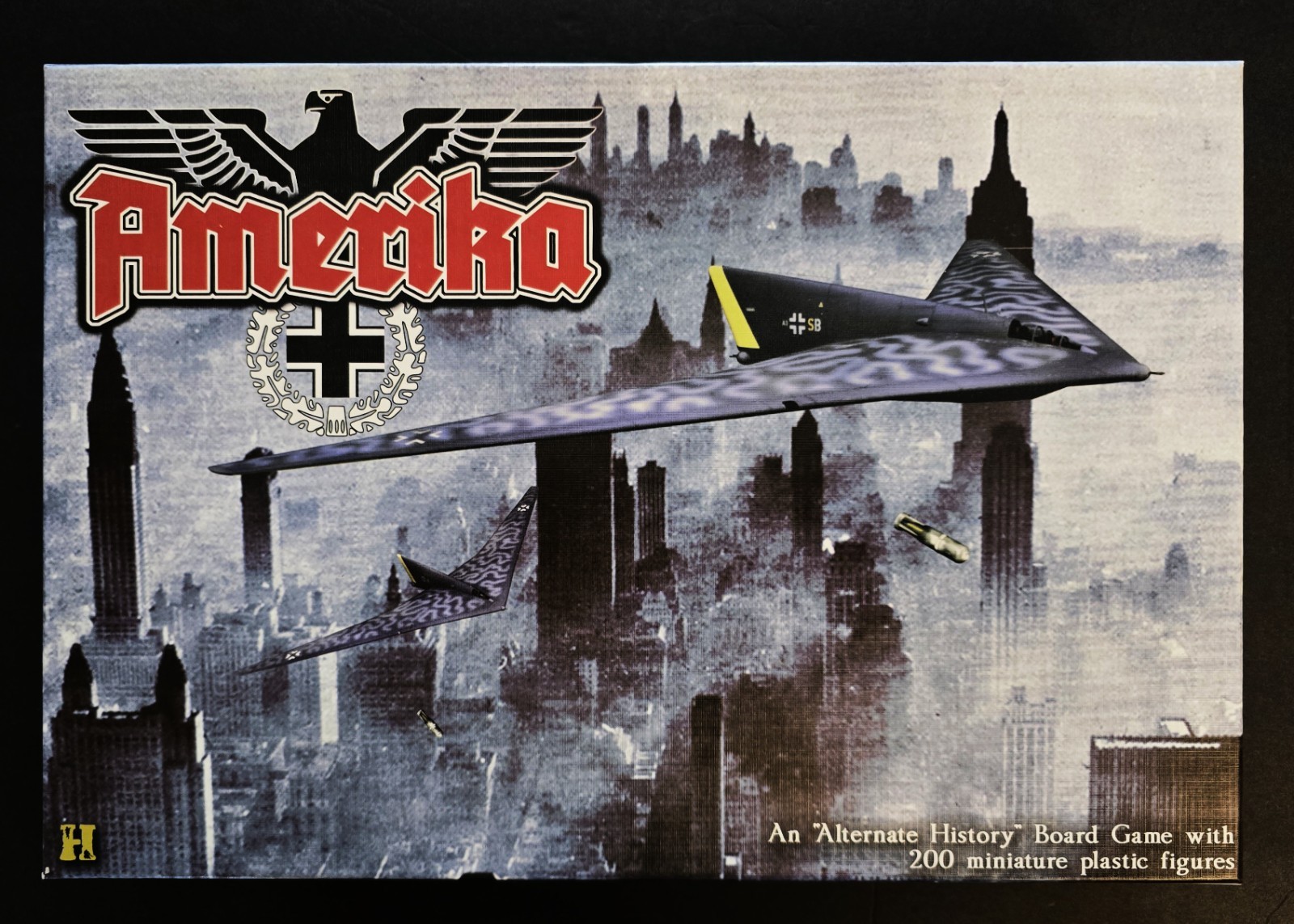 “AMERIKA” ALTERNATE HISTORY WAR GAME – HBG – PUN, COMPLETE + ERRATA + EXTRAS