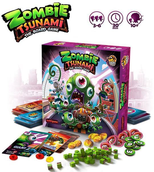 Zombie Tsunami The Board Game [Party Game, Strategy, Board Game, 3-6, 10+] NEW