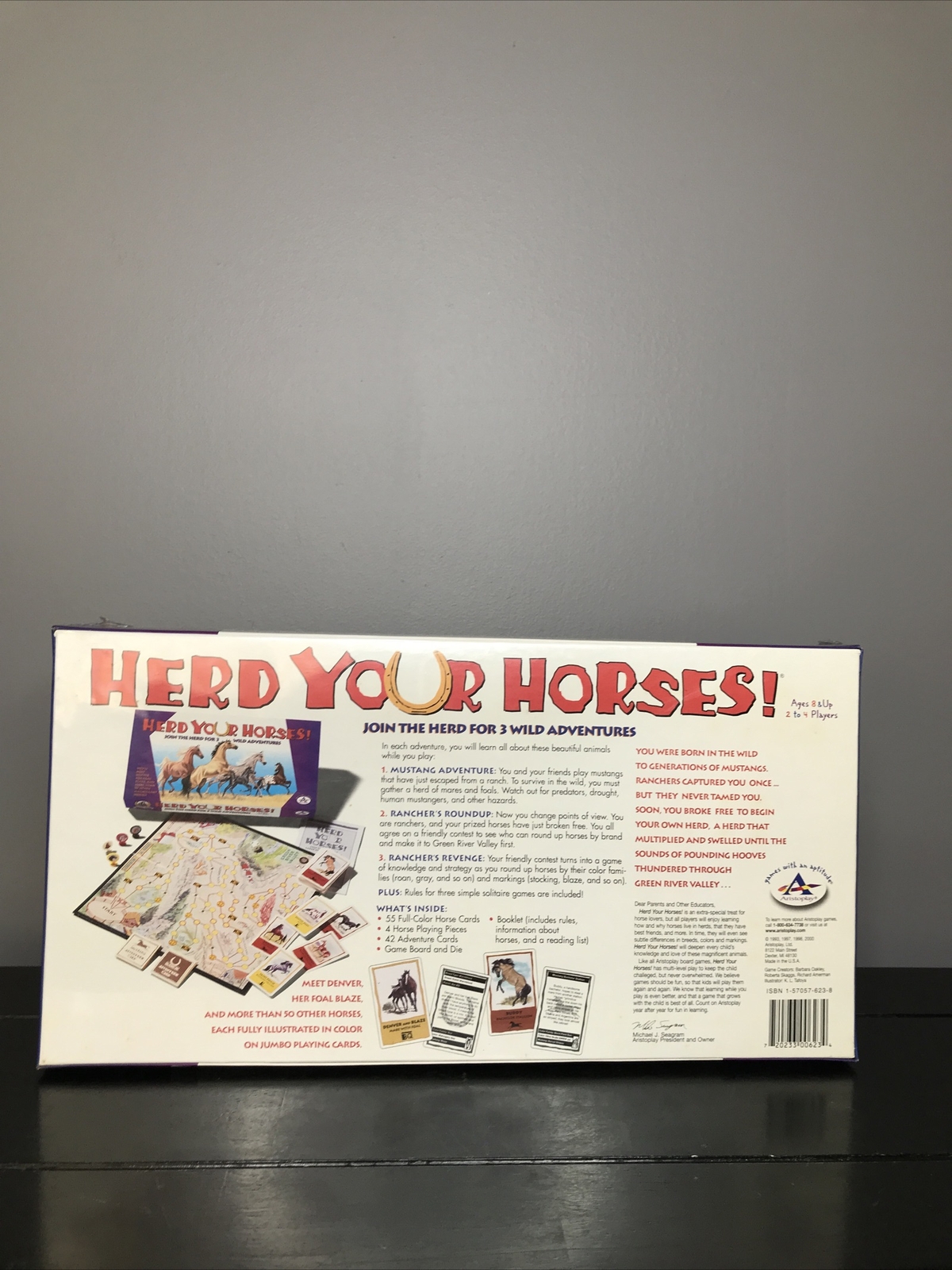 New Sealed Aristoplay Herd Your Horses Board Game