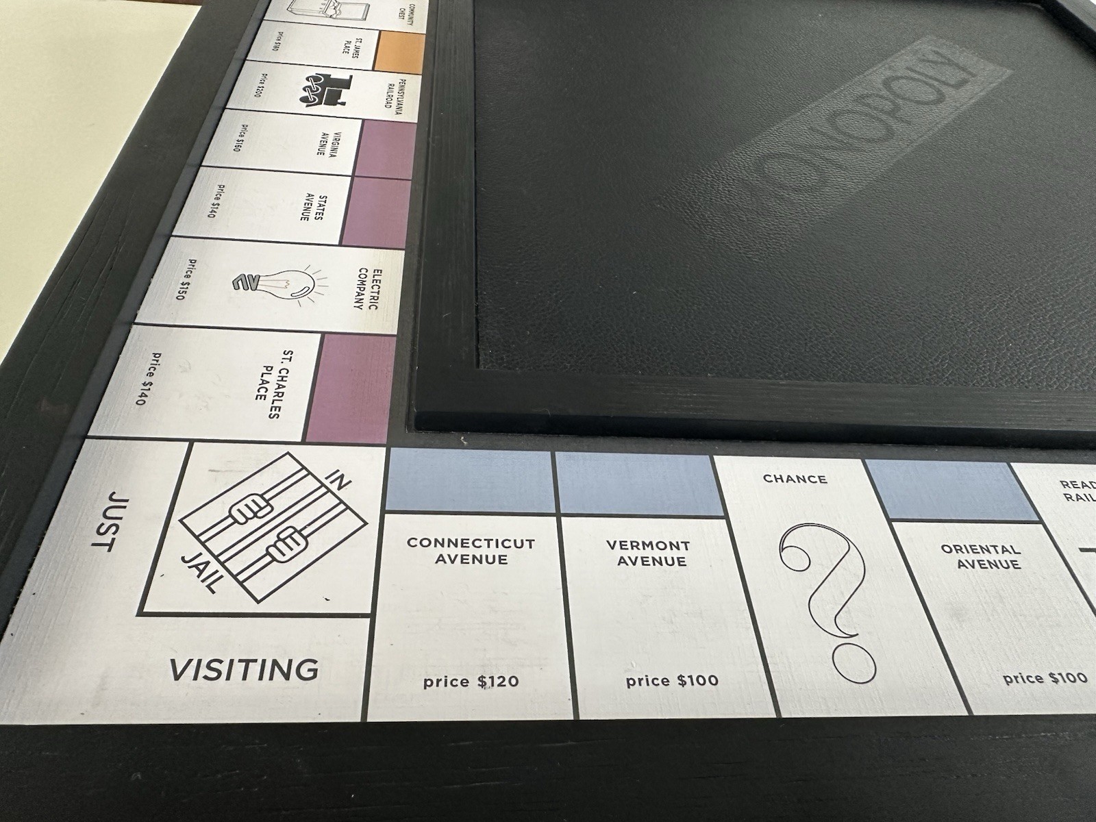 Monopoly | Pottery Barn Luxury Edition | Low-Profile Wooden Black Version
