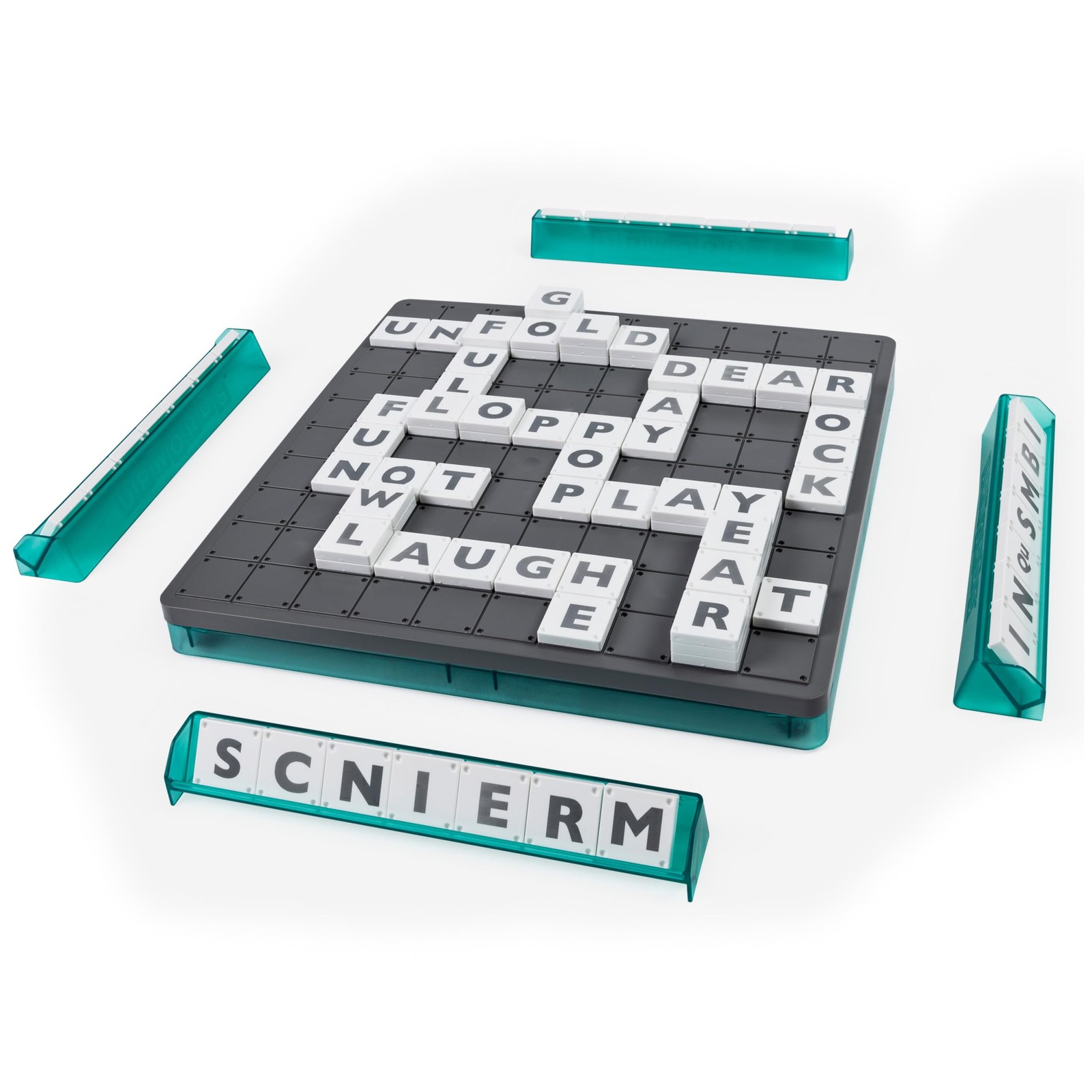 Spin Master Games, Upwords, Classic Word Game with Stackable Letter Tiles, Famil