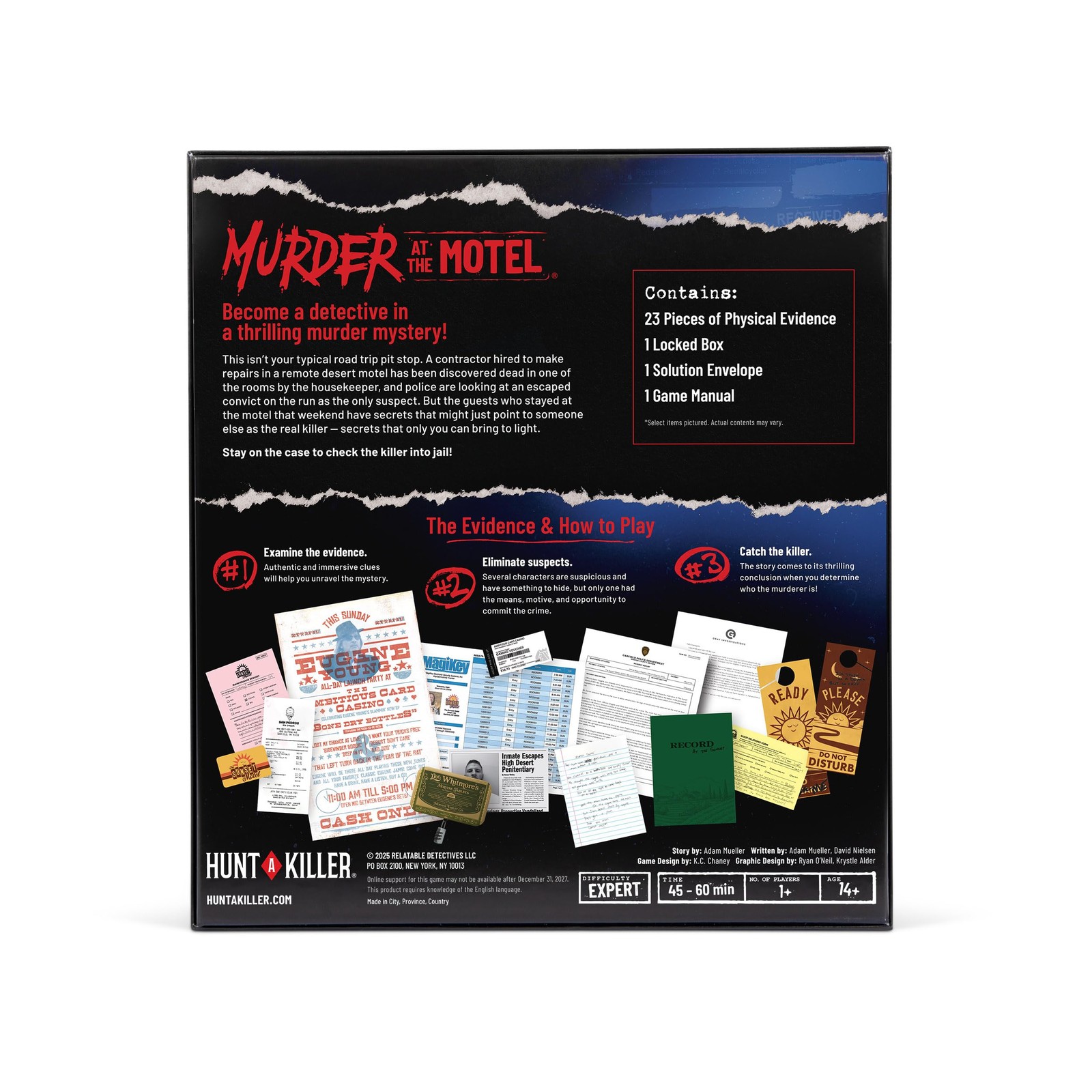 Hunt A Killer Murder at The Motel – an 10.5 x 2 x 0.1 inches, Multicolor