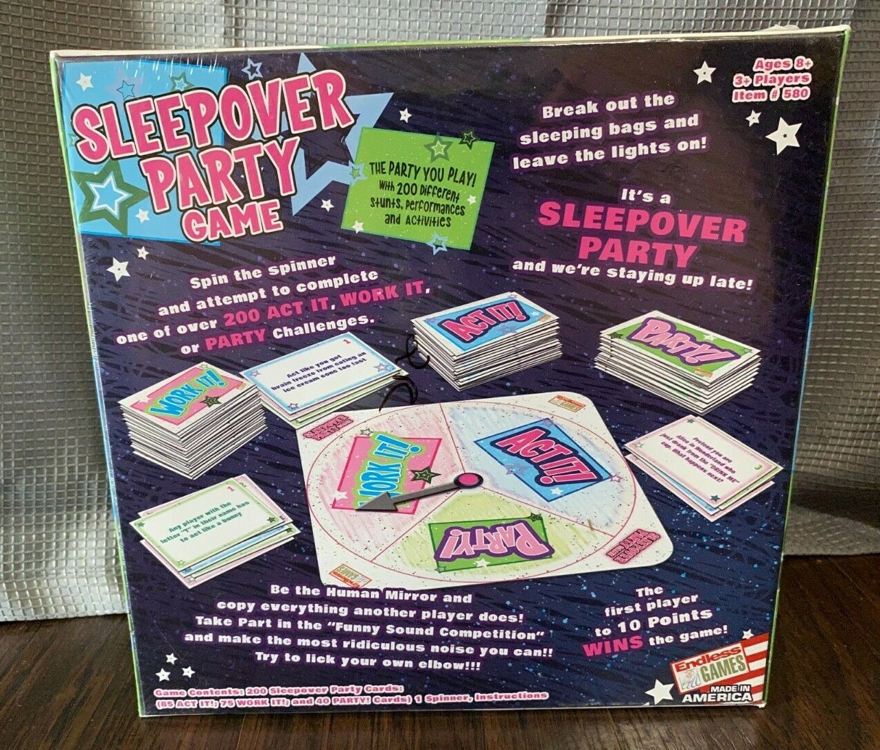 The Sleepover Party Game Endless Games 200 Activities Slumber Stunts Activities