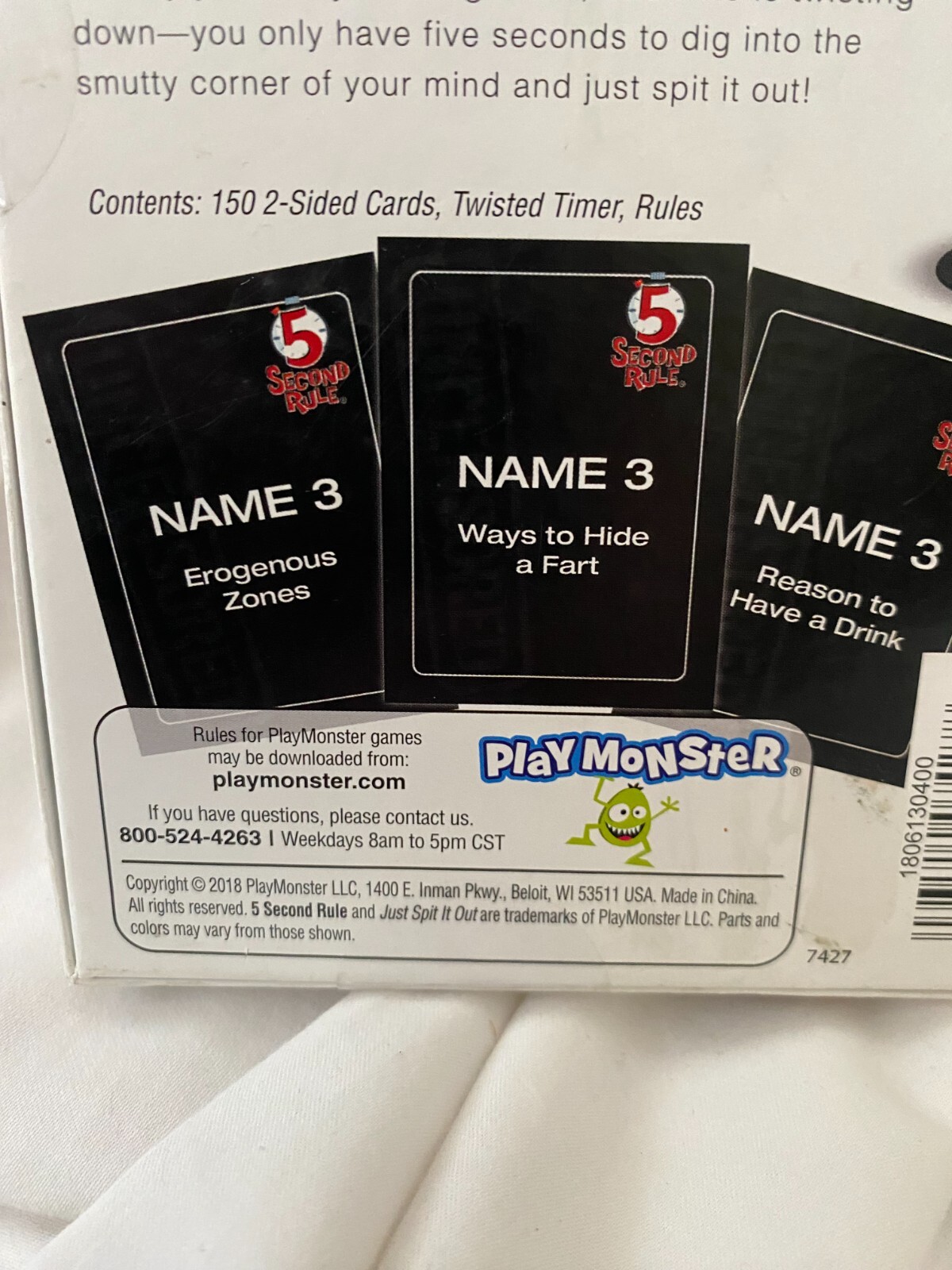 5 Second Rule Uncensored Game Adult Game Party Game Card Game