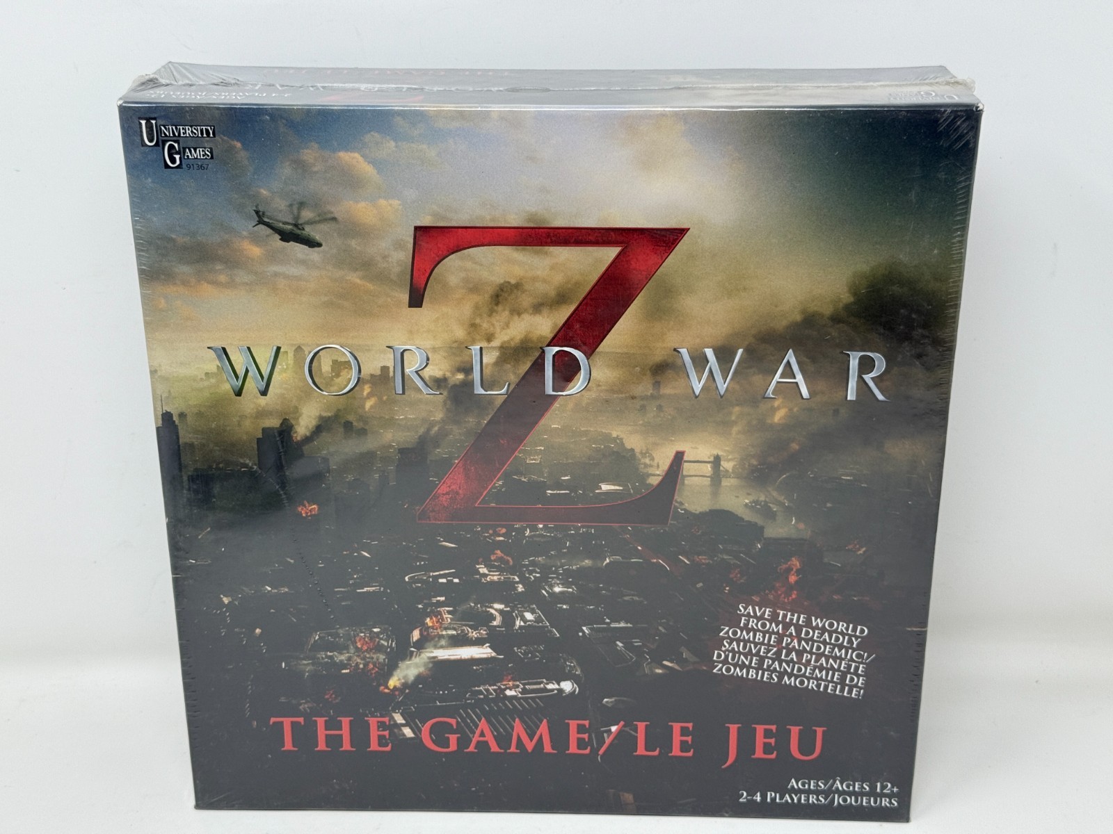World War Z Board Game University Games Zombies 2-4 Players Ages 12 Up