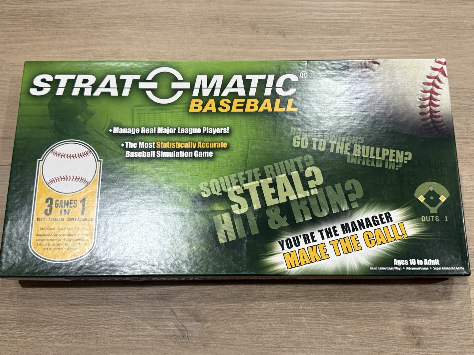 2016 Strat O Matic Baseball Player Cards Game Board Rules Die Markers Etc In Box