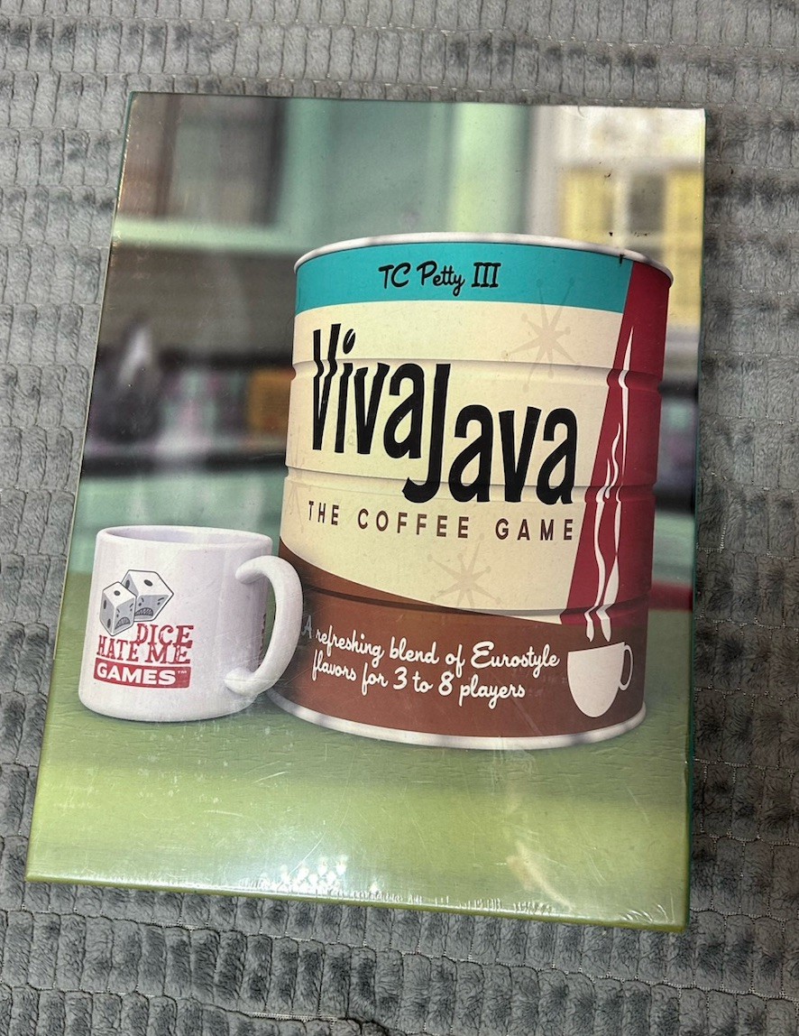 Viva Java Board Game The Coffee Game 2012 Dice Hate Me Games New Sealed