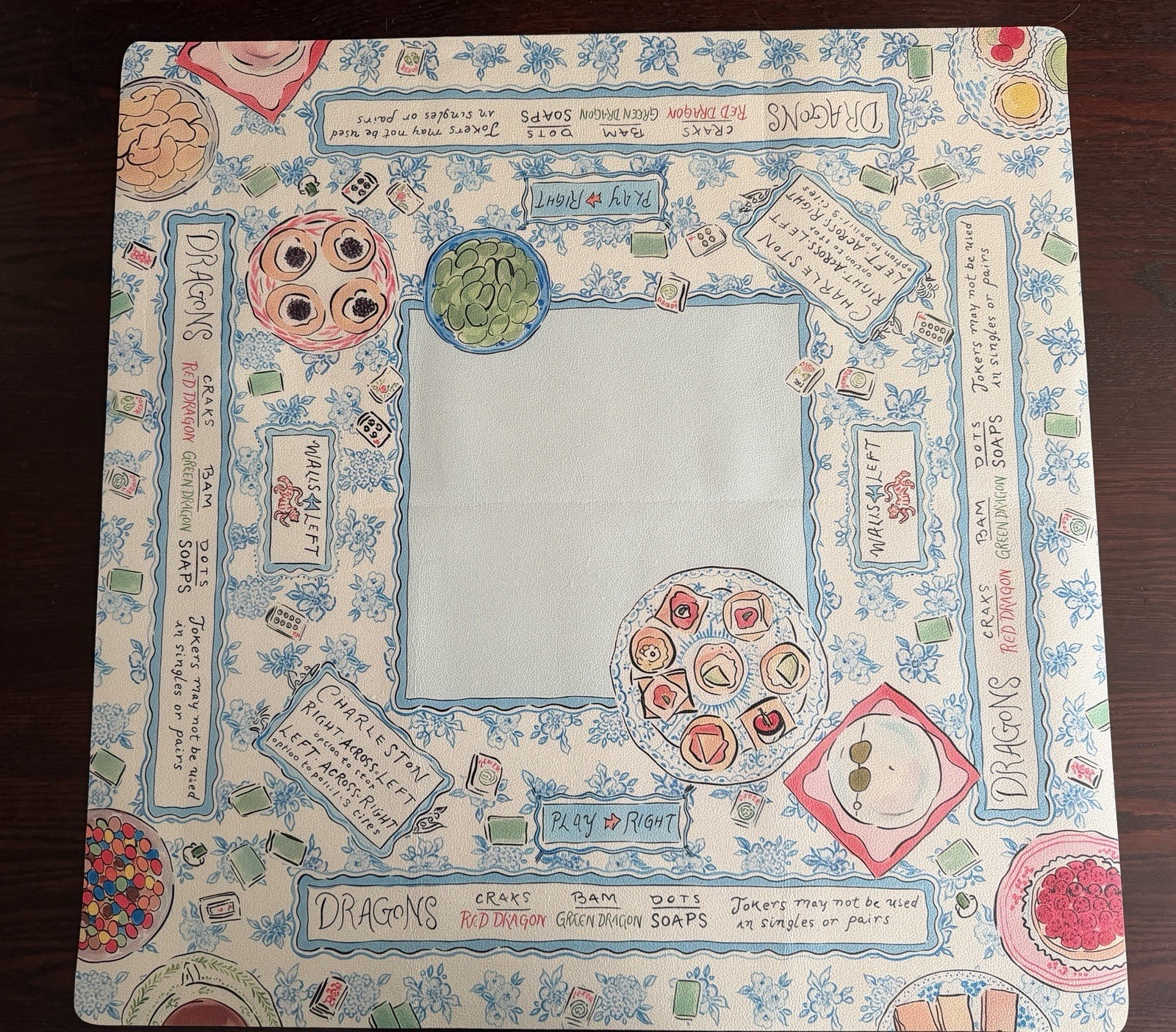 Mahjong Mats- Neoprene- Unbranded- You Choose- 6 Different Designs Available