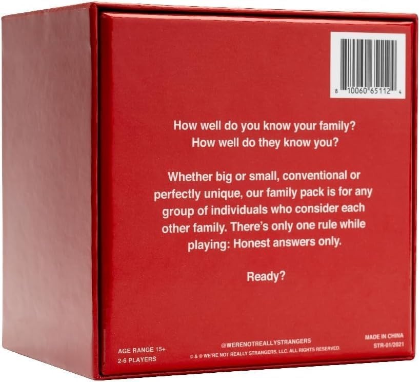 Family Edition Card Game – 150 Conversation Cards for Adults, Teens, and Fami…