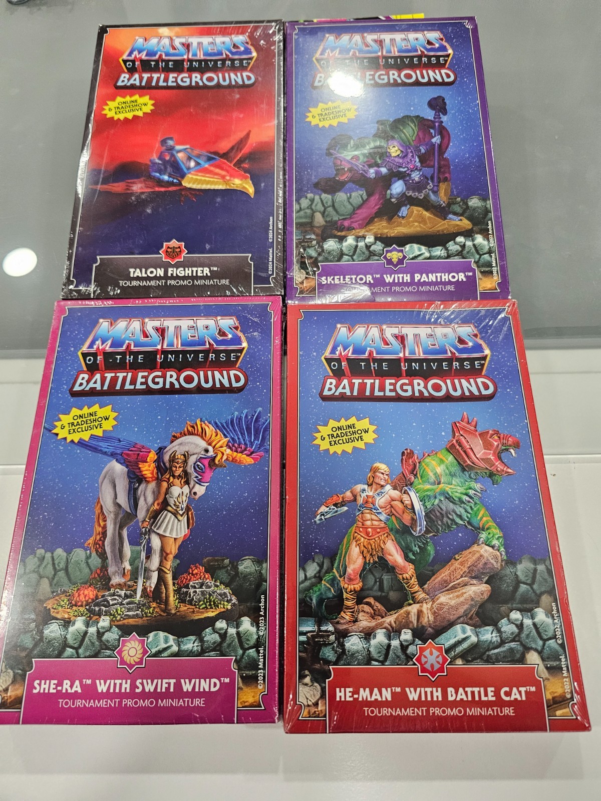 Masters of the Universe Battleground MOTU bundle 4 HeMan Skeletor She-Ra & Talon