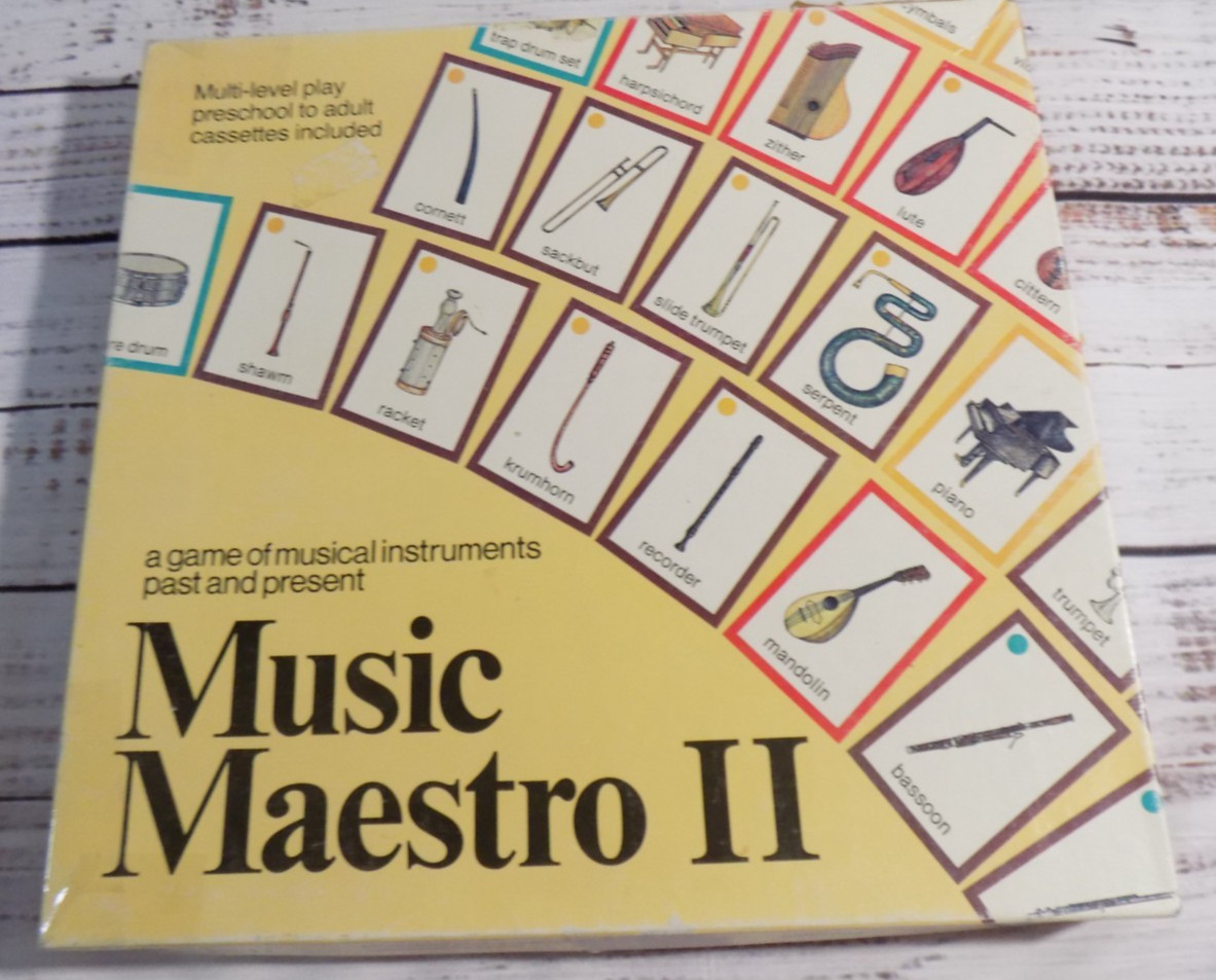 Vintage-Music Maestro II Board Game Musical Instruments Vintage 1992 Aristoplay