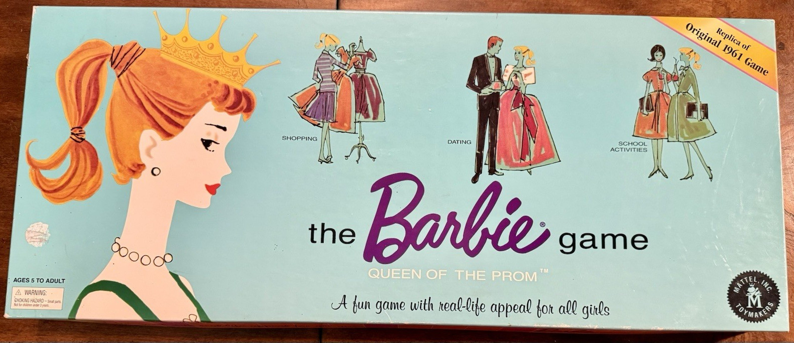 1994 Barbie Queen of the Prom 35th Anniversary Board Game Complete Mattel 41014