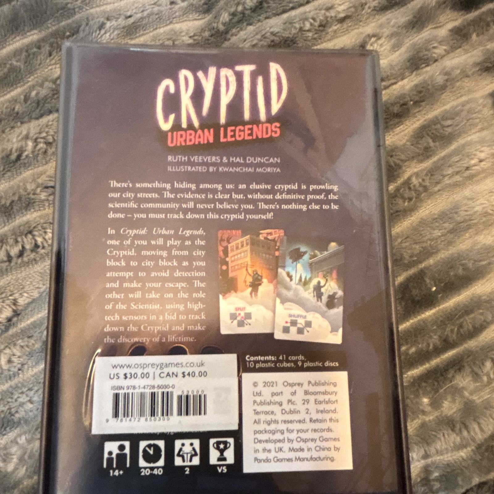 Osprey Games Cryptid: Urban Legends Card Game 2 Players 17+ (2021)