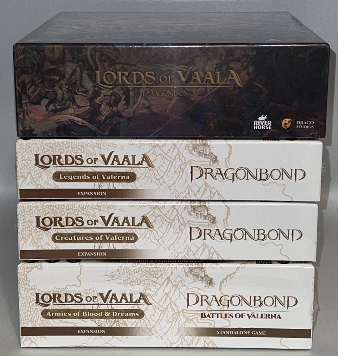 Draco Studios Dragonbond – Lords of Vaala With 3 Expansion – New/Sealed
