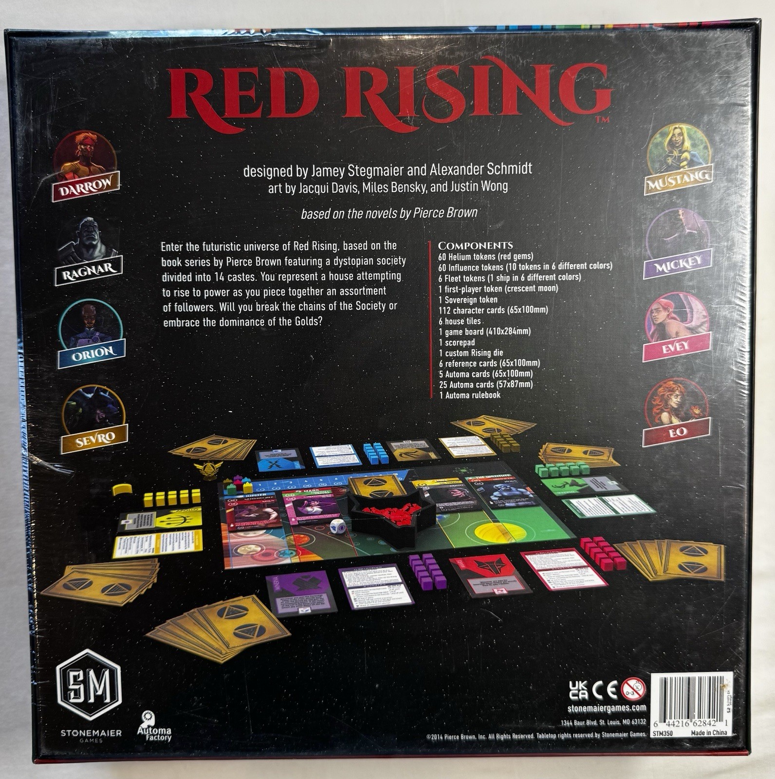 Red Rising Strategy Board Game – Stonemaier Games – NEW Sealed In Box – OOP Rare