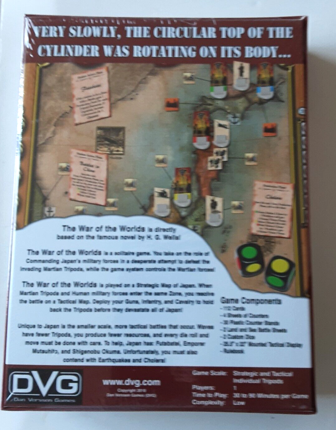 DVG War of the Worlds Japan Solitaire Wargame New in Shrink