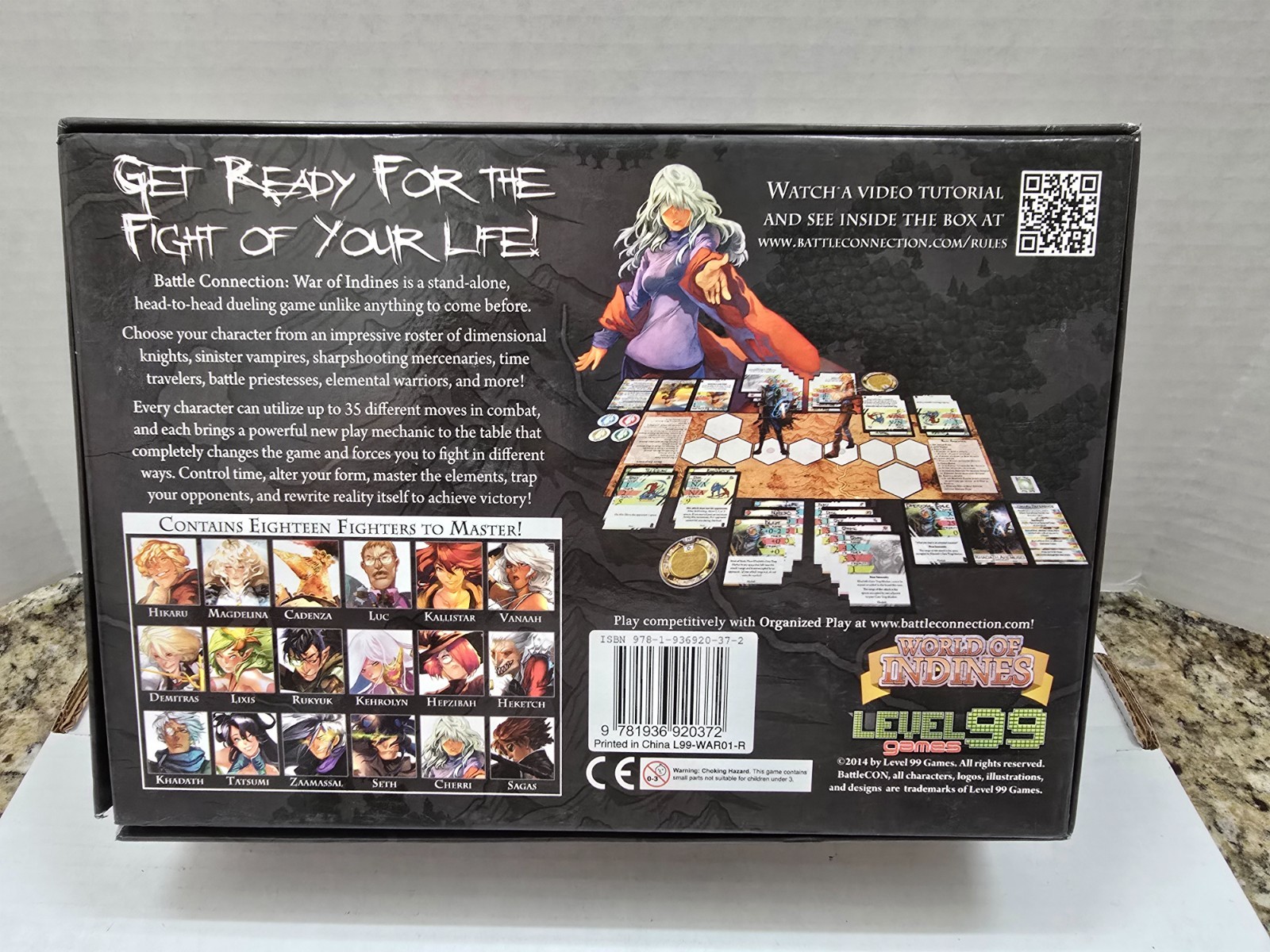BATTLE CON War of Indines & Fate of the Indines Board Card Game w/ Poster